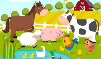 Zwierzątka na farmie puzzle