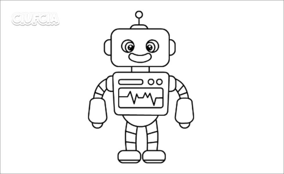Kolorowanka Robot do druku