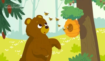 Miś i ul puzzle