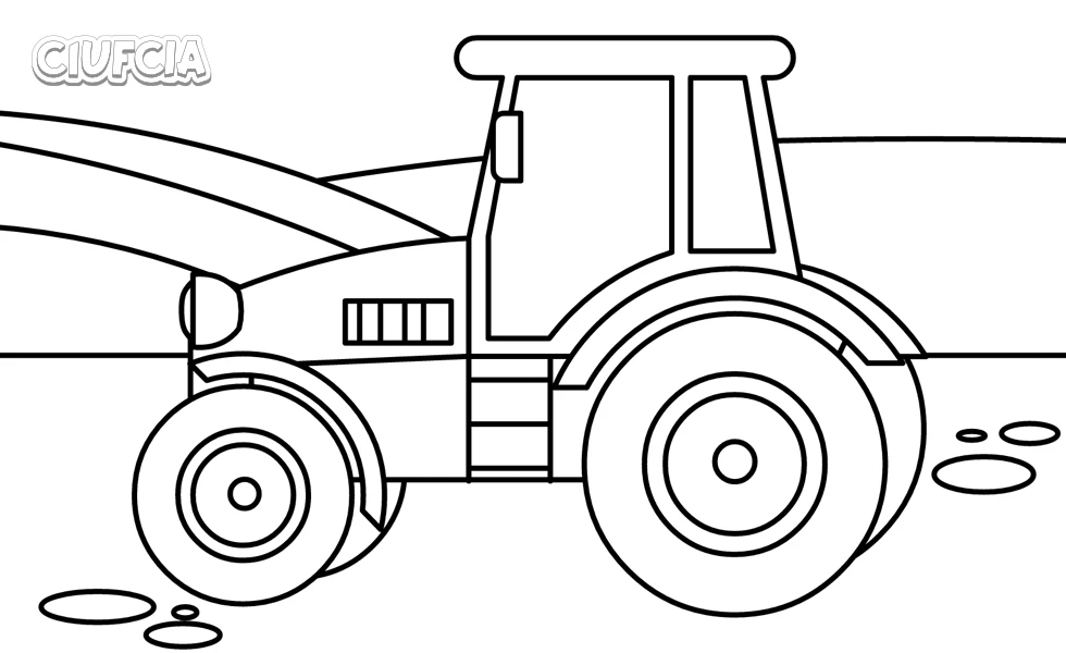 Traktor kolorowanka