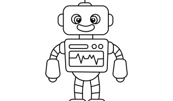Robot kolorowanka do druku