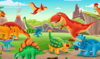 Wesołe dinozaury puzzle