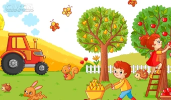 Dzieci na wsi puzzle