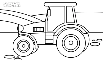 Traktor kolorowanka