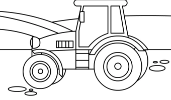 Traktor kolorowanka do druku
